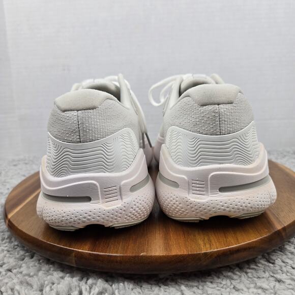 Brooks Womens Ghost Max Wide White Athletic Comfort Gym Road Running Shoe W10 D - Picture 2 of 13